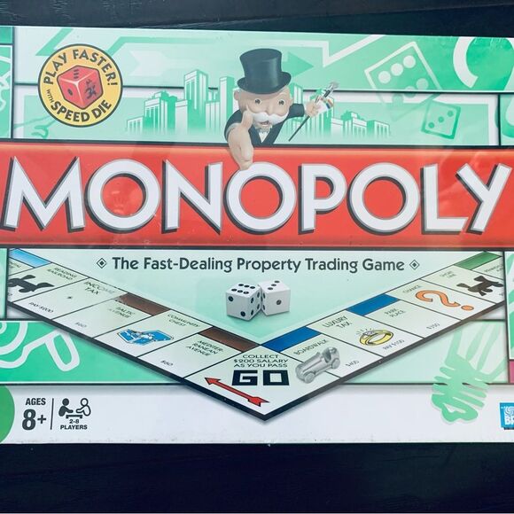 Vintage HASBRO Classic Monopoly Board Game in Original Clear Packaging - Picture 2 of 7